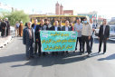 گزارش تصویری حضور پرشور دانشگاه جامع علمی کاربردی استان در راهپیمایی ۱۳ آبان
