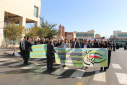 گزارش تصویری حضور پرشور دانشگاه جامع علمی کاربردی استان در راهپیمایی ۱۳ آبان