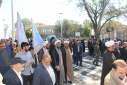 گزارش تصویری حضور پرشور دانشگاه جامع علمی کاربردی استان در راهپیمایی ۱۳ آبان