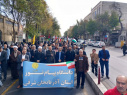 گزارش تصویری حضور پرشور خانواده بزرگ دانشگاه جامع علمی کاربردی استان آذربایجان شرقی در راهپیمایی ۱۳ آبان