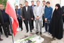 مراسم عطر افشانی مزار شهدا و تجلیل از خانواده های شهدای اقتدار دانشگاه جامع علمی کاربردی استان آذربایجان شرقی برگزار شد