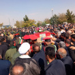 گزارش تصویری حضورخانواده بزرگ  دانشگاه جامع علمی کاربردی استان آذربایجان شرقی در مراسم تشییع شهیداقتدار، محمد حسین شهریاری