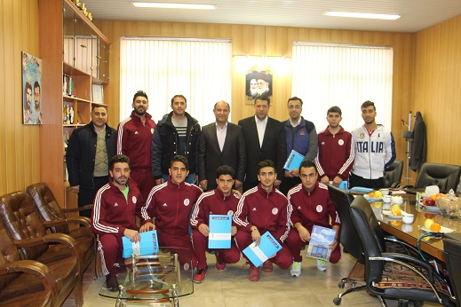 تجلیل از اعضای تیم فوتبال ساحلی واحد استانی