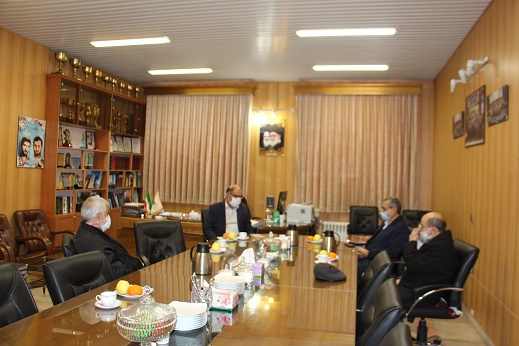 رئیس موسسه آموزش علمی کاربردی نیروی انتظامی کشور با رئیس دانشگاه جامع علمی کاربردی استان آذربایجان شرقی دیدارکرد