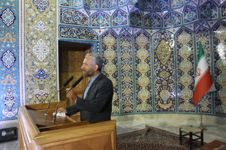 سخنرانی دکتر عابدزاده سرپرست دانشگاه جامع علمی کاربردی استان آذربایجان شرقی در نماز جمعه تبریز