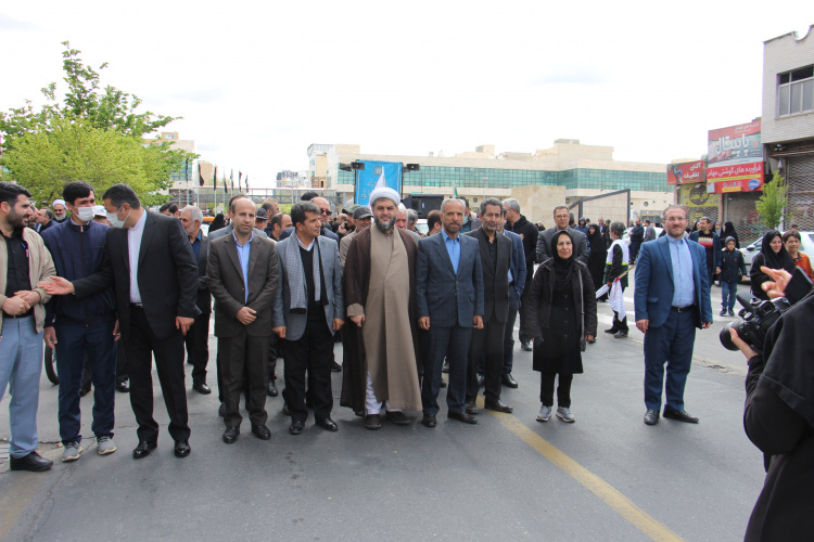 حضور پرشور خانواده بزرگ دانشگاه جامع علمی کاربردی استان در راهپیمایی روز قدس
