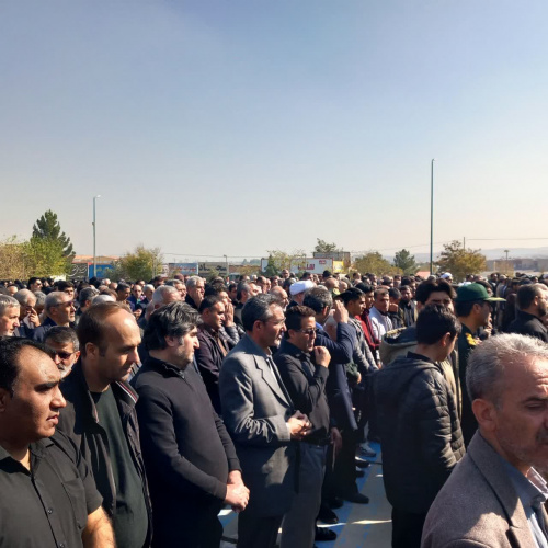 گزارش تصویری حضورخانواده بزرگ  دانشگاه جامع علمی کاربردی استان آذربایجان شرقی در مراسم تشییع شهیداقتدار، محمد حسین شهریاری